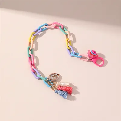 European and American Fashion Handmade Chain Splicing Fringe Shell Anklets for Women