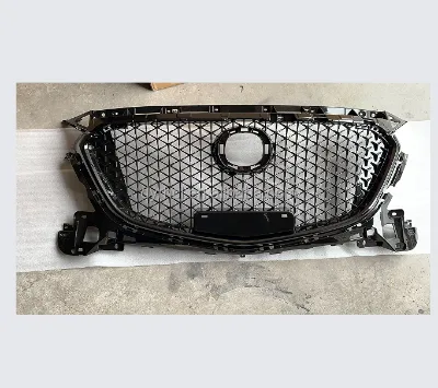 FOR MAZDA 3 2017-2019 Car Grills Radiator Grill Front Grille in ABS Black Honeycomb Design 1 Set