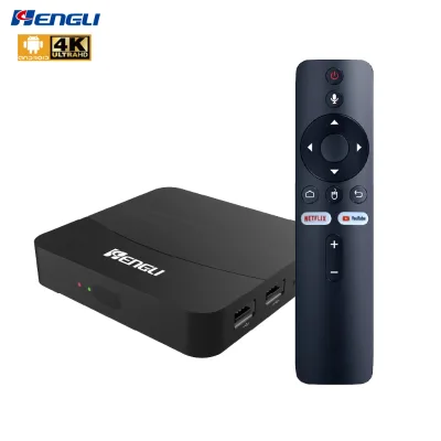 4K Ultra HD HDR10+ Quad Core Android 11 OTT TV Box WiFi 5 & Voice Remote