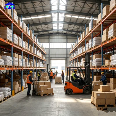 High Strength Anti-Corrosion Coated Steel Structure Warehouse for Logistics Distribution in Malaysia