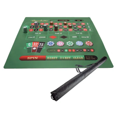180*90cm Multispandex Cloth Game Table Chess Board Casino Poker Mat With Carry Bag