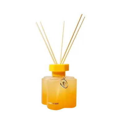 Hot 200ml Jasmine Glass for Reed Diffuser Bottle for DIY Essential Oil Flower-Shaped House Fragrance for  Gift 2026