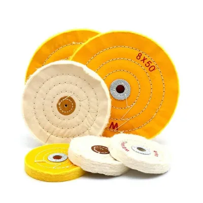 Flap Buffing Polishing Wheel Fine Cotton 25mm High Quality for Bench Grinder