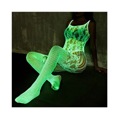 Luminous Sexy Grow in Dark Seamless Body Stocking Bodystockings