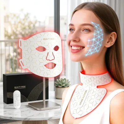 Home Salon Silicone Facial Neck Care Mask Skin Rejuvenation Firming Repair Hydrating Beauty Apparatus Custom Logo OEM Available