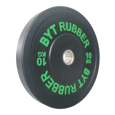 Hi-Temp Rubber Bumper Weight Plates Rubber Crumbs Coated Stainless Steel Insert Ring More Dropping Times Tested