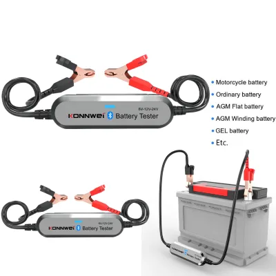 Bluetooth Battery Tester 6V 12V 24V Bluetooth Car Battery Tester Alternator Charging System Analyzer With Mobile APP