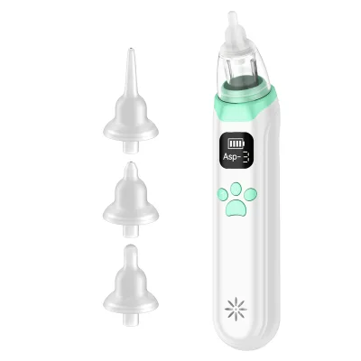 2024 Silicone Kids Baby Nose Vacuum Pump Cleaner Rechargeable Safe Strong Suction for Adult Children Electric Nasal Aspirator