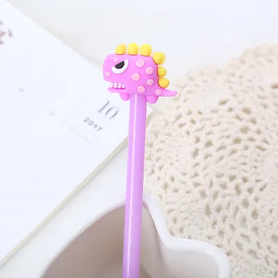Bositai Cute Student Gel Pen Creative Dinosaur Neutral Pen Cartoon T-Rex Glitter Multi-Colored 1.0mm Signature Learning