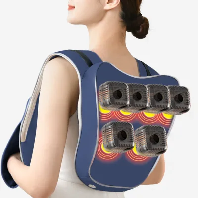 Electric Cervical Spine Neck and Shoulder Kneading Massager Hammering Wear Multi-function Neck Shoulder Massager with Heat