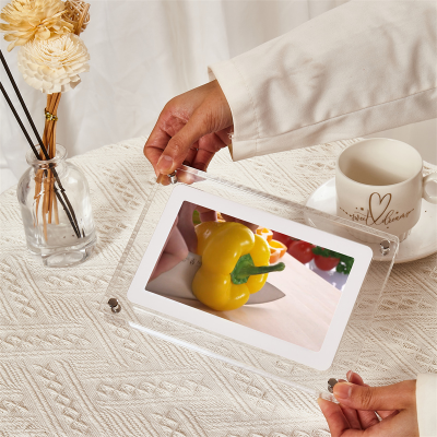Support Play Videos/Photos/Music Memory Frames Display Acrylic Digital Motion Video Frame