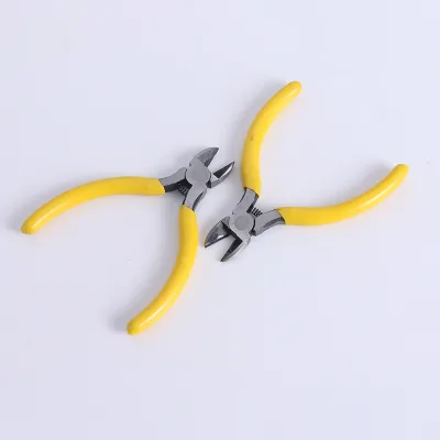 Hot Selling 5\" Sharp Diagonal Side Pliers Professional Cable Wire Cutting DIY Grade Steel Grip Plastic Handle OEM Customizable