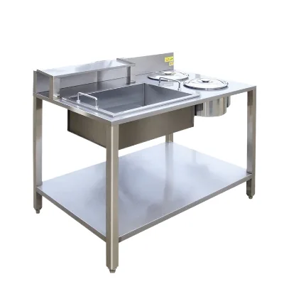 XY Best 1m Powder Table for Fried Chicken Prep & Wrapping