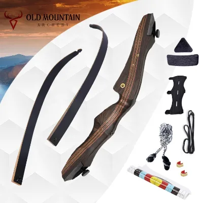 Hot Selling Old Mountain Wooden Ghost 62"  Traditional Bow and Arrow Set Wooden Recurve Bow Set