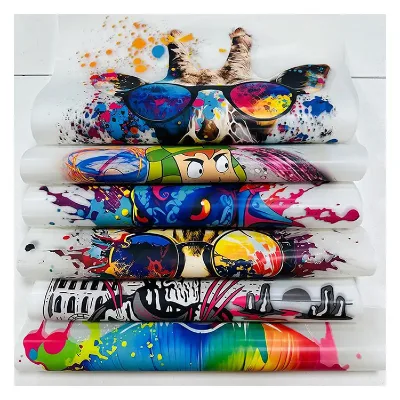 Brand Name Iron on Logos Animal Cartoon Cute Pattern Heat Transfer Sticker Film Colorful DTF Transfer for Clothing Hoodies