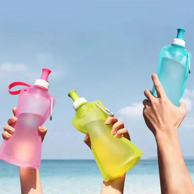 Silicone Foldable Water Bottle Portable and Lightweight