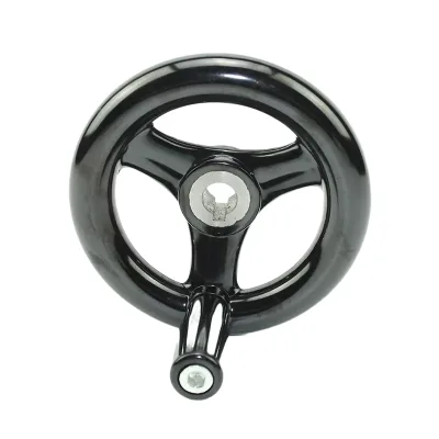 Round Flanged Rim Bakelite Handwheel Revolving Handle Center Hole Machine Industrial Precision Accessory Adjustment