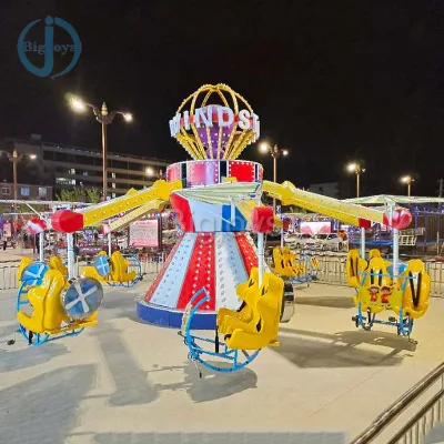 Outdoor Amusement Park Equipment of Kiddie 12 Seats Flying Bee Swing Rides on Sale