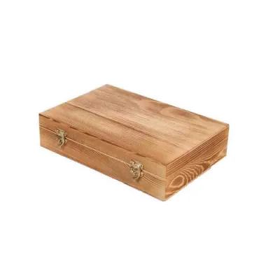 Creative Rustic Pine Wood Moon Cake Box Rectangle Hinged 8 Divider Wooden Candy Biscuit Gift Packing Box