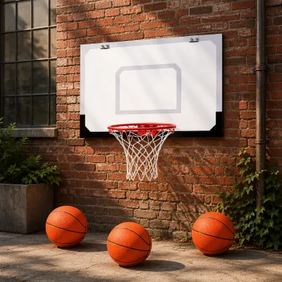 High Quality Adjustable Wall-Mounted Basketball Hoop System Outdoor Board Basketball Ring Stand Court Equipment
