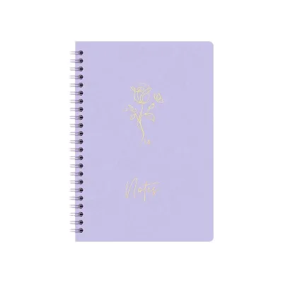DOMIKEE New Spot Spiral Coil Paper Cover Notebook Student Notepad Line Inner 80 Sheets A5