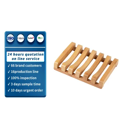 Polished Odor-Resistant Tray for Sink or Shower Sustainable Bamboo-Wood Stand Modern Design for Bathroom and Kitchen