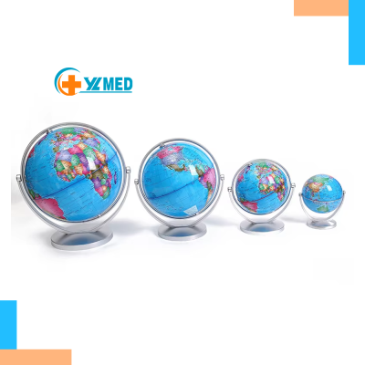 Plastic Rotating Teaching 20cm Earth Model Geography Demonstration Globe with Latitude and Longitude Vintage World Globe
