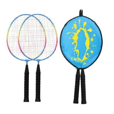 Prostike Children's Junior Shuttlecock Set 2 Shortened Rackets 45.5cm 2 Shuttlecocks 3/4 Sleeve Training