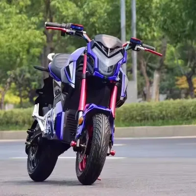 72V 2000W High-Speed Electric Sports Car Scooter 3-Speed Rear Hub Motor Street Legal Steel Can Be Licensed Electric Motorcycle