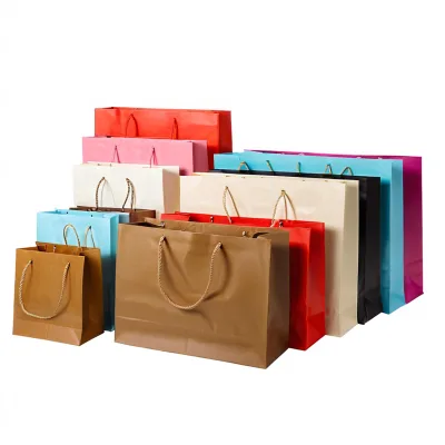 Flower Bag Black Kraft Bag Craft Paper Gift Bagluxury Gift Bagpaper Birthday Gift Bags
