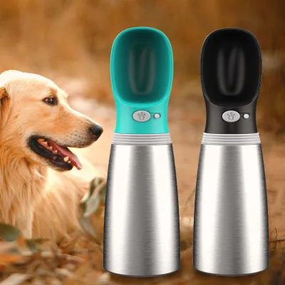Double Wall 304 Stainless Steel Insulated Dog Water Bottle for Outdoor Pet Walking Eco-Friendly Thermos