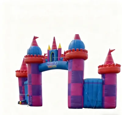 Colorful Cartoon Theme Inflatable Water Slide Waterproof Arch with Easy Setup 600KG Capacity for Birthday Decoration for Kids