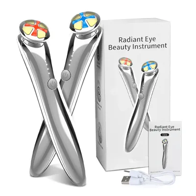 Multi Functional Rf EMS Led Light Eye Massager Dark Circle Removal Anti Aging Face Instrument Face Firming Eye Caring Massager