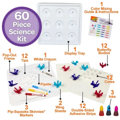 Paper Butterfly Science Kit STEM Kit for Kids and Gift for Kids Age 7+ Years Old Handmade Kit Increase Kids Handmade Ability
