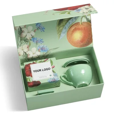 Zhengxiong Recycled Rigid Cardboard Rectangular Tea Magnetic Gift Box with Custom Logo Printed