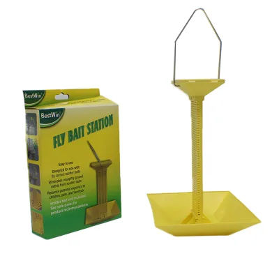 Non Toxic Solid Plastic Eco-Friendly Portable Fly Trap Effective House Fly Killer Machine Fully Functional Fly Bait Station