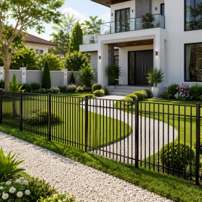 Personalized Aluminum Railing with Custom Logo or Pattern, Decorative Metal Safety Railing for Commercial Space