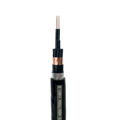 Guda Safety Assured 1.5mm Electrical Flame Retardant PVC Low Voltage Copper Wire Solid Conductor 450/750V 2-61 Cores Cable