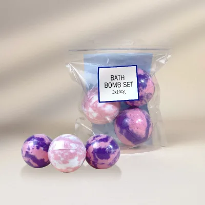 BBC Wholesale Private Label Ball Shape Customize for Put Toy Bath Fizzi Bomb bar Tablet Sale Fizzy Spa Bath Ball Bombs Natural