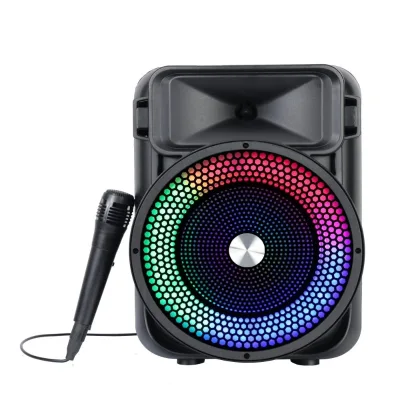 Best Selling Colorful Rgb Lights Speaker Professional Portable Flashing Colorful Speaker for Outdoor