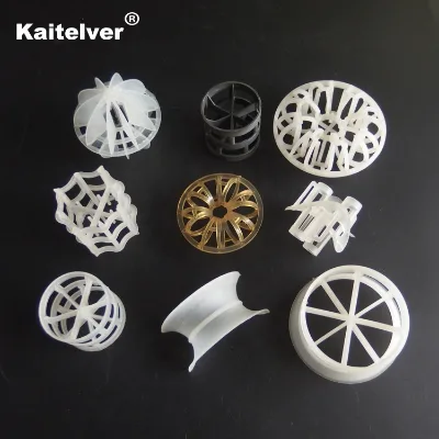 PP PVC CPVC PVDF PTFE PE RPP HDPE PTFE Plastic Random Tower Packing for Mass Transfer