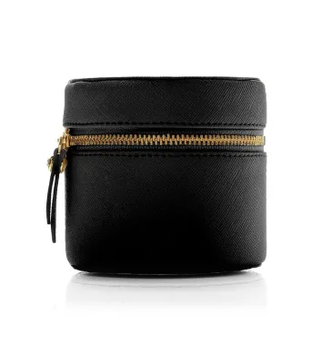 Fast Delivery High Quality Travel Size Cosmetic Storage Box Leather Jewelry Zipper Box for Travel
