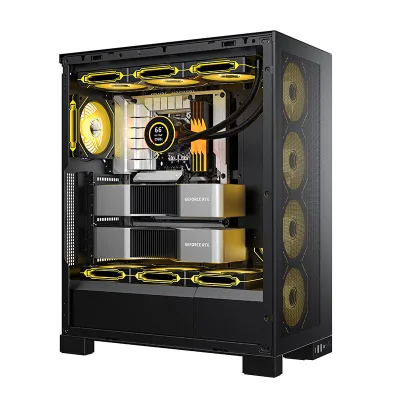 Deepseek AI Computing Desktop Computer 70B 34B 4 RTX 4090 GPUs 128GB RAM 2TB SSD Power AIGC New Data Analysis Locally Deployed