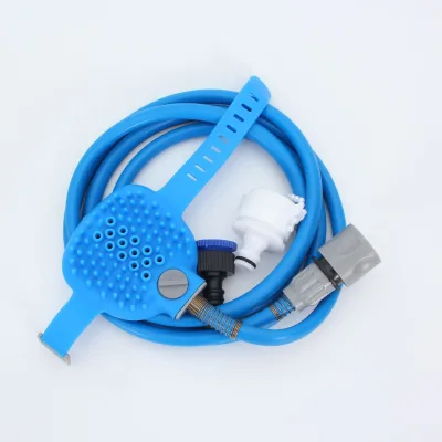 Outdoor Courtyard Shower Brush with Nozzle Cleaning Brush, Shower Artifact Shower Brush, Nozzle Showerhead