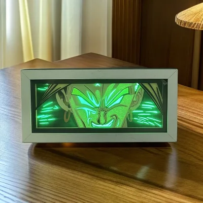 Anime Dragon Ball LED Light Box Cartoon Super Saiyan Room Decoration Manga 3D Table Lamp Action Figure Toys Kids Birthday Gift