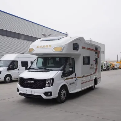 Competitive Price JMC Mobile Motor Home RV Camper Car with Kitchen+ 6 Seats+ Toilet +two Beds and Customized Upper Body Shell
