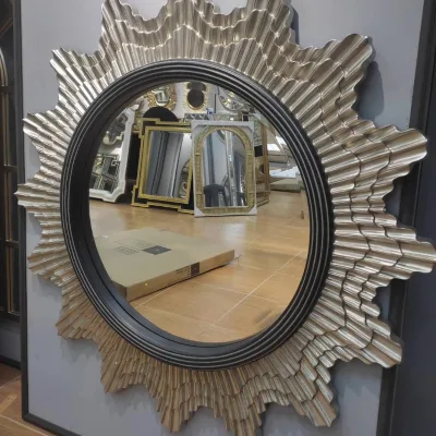 Wholesale Big Iron Metal Framed Full Length Hanging Rectangle Wall Mirror Decorative Wall