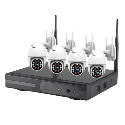 Joneytech CCTV Wifi NVR Kit with Wireless PTZ Camera 4 Channel 3 Megapixel Wireless Video Surveillance System
