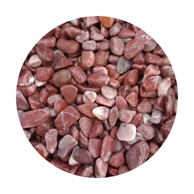 Hot Sale Outdoor Polished Red Stones Pebbles Natural Pebbles Stones for Garden Balcony