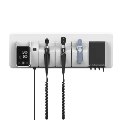 STOCK ENT Ophthalmoscope Otoscope Thermometer Blood Pressure Vital Signs Device Integrated Diagnostic Wall Mounted Systems
